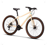 Bicicleta Urbana Sense Move Fitness 2023 Shimano 21v Tam 17 Cor Creme/acqua Tamanho Do Quadro M (165~173cm)