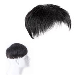 Topper Cabelo Humano Masculino Perucas Clip Em Postiços X2-