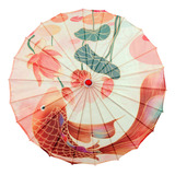 Paraguas De Papel Aceitado Paraguas De Satén De Bambú 70cm