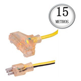 Cable De Ext Elec Sjtw12/3c Uso Rudo C/ind 15m