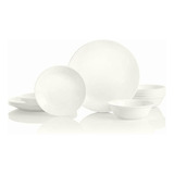 Corelle Livingware Dinnerware Set, Winter Frost White