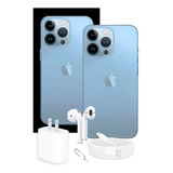 Apple iPhone 13 Pro Max 128 Gb Azul Sierra + AirPods 2da Gen Sellados 