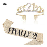 Conjunto De Tiara Falsa Salm Funny Birthday Girl Festa