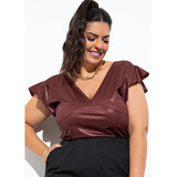 Blusinha Cropped Plus Size Festa Balada Moda Blogueirinha