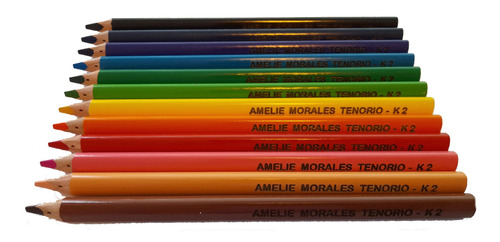 Lápices Colores Personalizados Con Grabado Láser, Norma