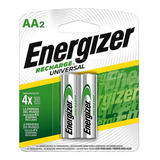 Pilas Recargables Energizer Aa  2000 Mah. Blister X2