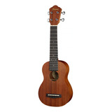 Ukelele Soprano Ibanez Uks10 Con Funda Libertella Color Marrón