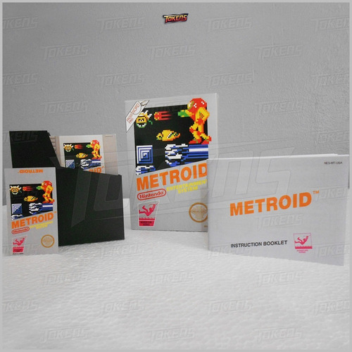 Metroid Nes - Caja, Funda Cubrepolvo Y Manual De Instrucción