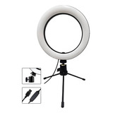 Ring Light Luminaria Led 16cm 8706 Tripe Ferro Tripe Celular