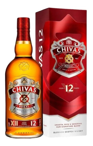 Whisky Scotch Chivas Regal 12 Años Escocia Botella 1 L