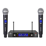 Microfono Inalambrico Uhf Doble Mano Senon Wmu311  C/maletín