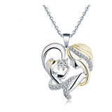 Regalo Mamá Bebé Corazón 10 Mayo Ángel Amor Swarovski Elemen