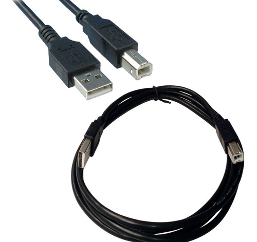 Cable Usb Tipo A-b 3 Metros Para Impresora Negro