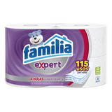 Papel Higiénico Familia Expert 115 Usos - 4 Rollos - 4 Hojas