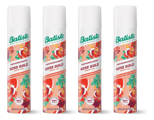 Batiste Champu Seco, Oro Rosa, 6.73 Oz (paquete De 4)