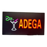 Placa Painel Led Luminoso Adega Piscando 3 Modos - Bivolt