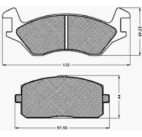 Pastillas Freno Para Toyota Tercel 79/85 Delantera Marca Ice Foto 4