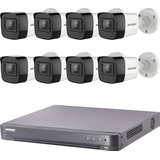 Kit Seguridad Hikvision Dvr 4k 8 Ch + 8 Camaras 5mp Ext