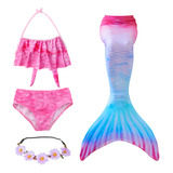 Nasjac Trajes De Baño De Para Niñas Sirena Para Nadar