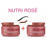 Kit C 2: Máscara Capilar Eudora Siage Nutri Rose 250g Cada