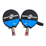 Set 2 Raqueta Ping Pong Sportfitness Ittf Con Funda.original
