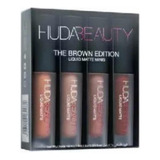 Mini Kit Com 4 Batom/gloss Huda Beauty The Brown Edition