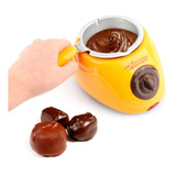 Máquina Funde Derrite Chocolate 30 Piezas Fondue Amarilla