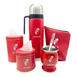 Espectacular Set Matero C/ Funda Para Mate River Plate 