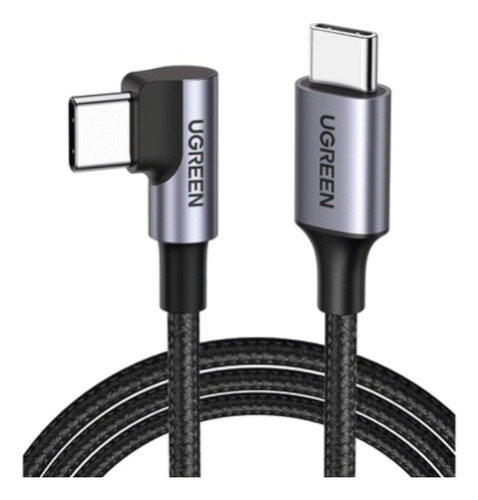 Cable Usb-c A Usb-c | 1 Metro | Conector Con Ángulo Recto De