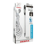 12 Bolígrafos Plumas Zebra J Roller Slv Trazo Mediano 1.0mm Color De La Tinta Negro