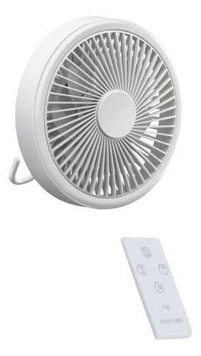 Ventilador Eléctrico Colgante Recargable Portátil Con Luz No