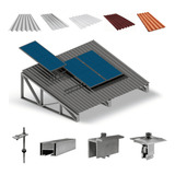 Kit Estrutura Suporte 03 Placas Solar Viga Metálica 4,40m