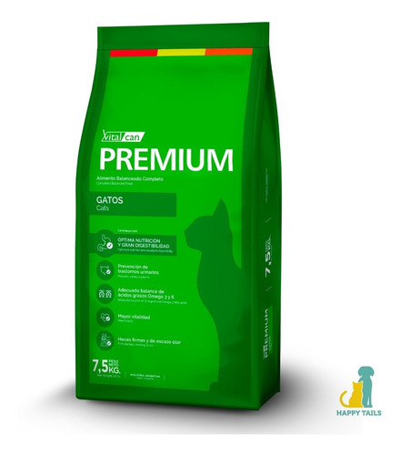 Vital Cat Premium X 7,5 Kg + Envios Gratis Zona Norte