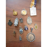 Medallas Antiguas De La Virgen De Lujan 12 Pc  (c 5 )