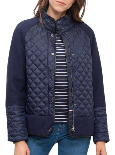 Chamarra Tommy Hilfiger Carla Quilted Azul Mujer Ww0ww18867