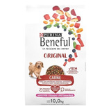 Alimento Beneful Original Para Perro Adulto Todos Los Tamaños Sabor Carne En Bolsa De 10kg