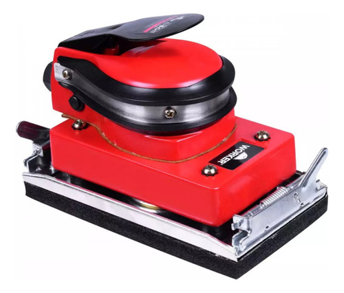 Lixadeira Orbital Pneumática 90psi 1/3 De Lixa 993387 Worker Cor Vermelho E Preto Frequência . 110v/220v