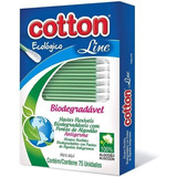 Hastes Flexíveis Biodegradáveis 75 Unidades Cotton Line
