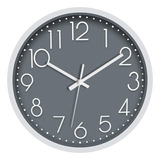 Foxtop Reloj De Pared Redondo De Cuarzo Silencioso De 12 Pul