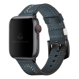 Pulseira Couro Rústica Line Compatível Com Apple Watch