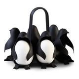 Soporte Huevos Base Hervidor Pingüinos Organizador Huevera 