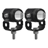 Kits De Led Par Faros De Lupa Luz Para Auto Moto Doble Color