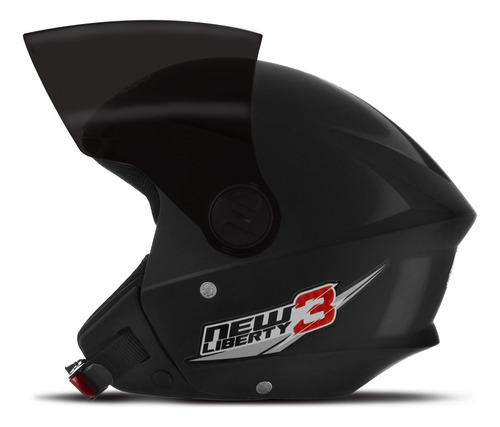 Capacete Aberto New Liberty 3 Viseira Fume Feminino De Moto