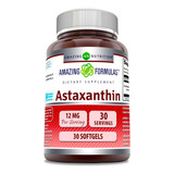 Astaxantina Max Potente 12mg Americano Prime 30caps