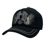 Alas De Gorra De Béisbol Harley-davidson Con Monograma Deshi