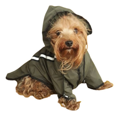 Abrigo Impermeable Para Perros Pequeños Talla M