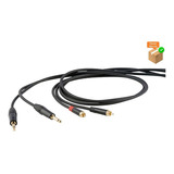 Proel Dhs535lu3 Cable Audio 2 Plug 6.3mm A 2 Rca 3 Metros