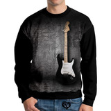 Moletom Rock N Roll Adulto Guitarra Unissex Blusa Casaco Cnz