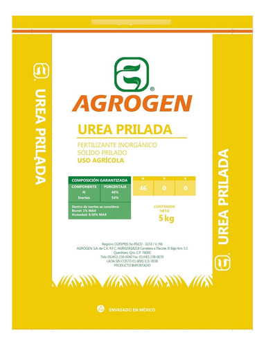 5 Kg Fertilizante Urea Agrogen