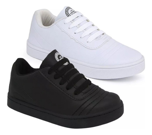 Tenis Infantil Masculino Combo 2 Pares Escolar